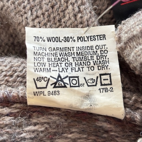 VTG Robert Bruce Sweater Vest Herringbone Mens Medium Tan Brown Gray Made In USA - Picture 7 of 13